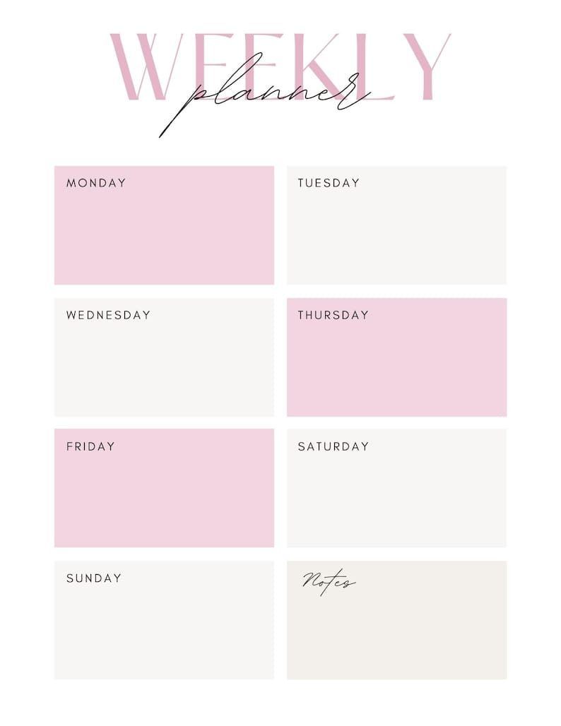 Weekly Planner